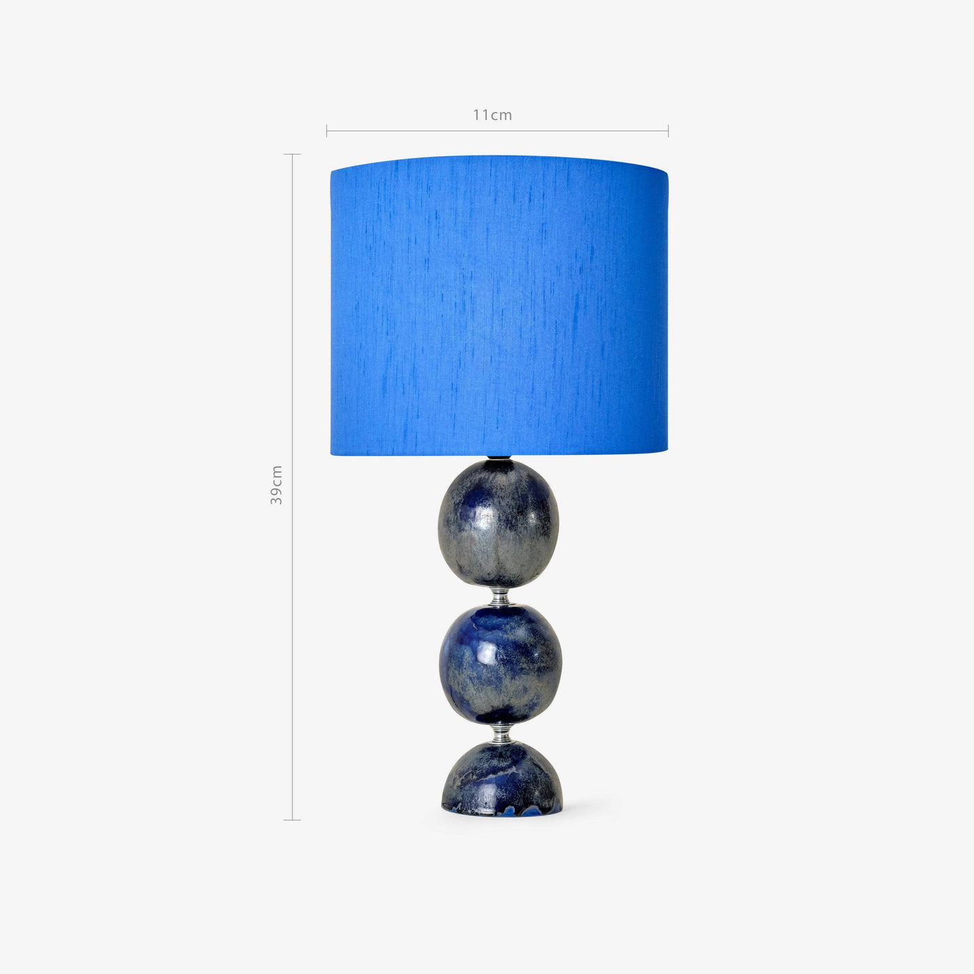 Trenza Ceramic Table Lamp, Blue Table & Bedside Lamps sazy.com