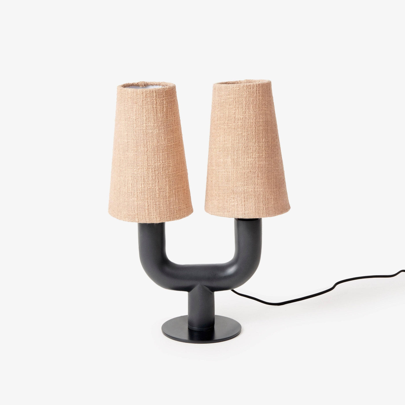 Tiwki Table Lamp, Natural - Black - 1