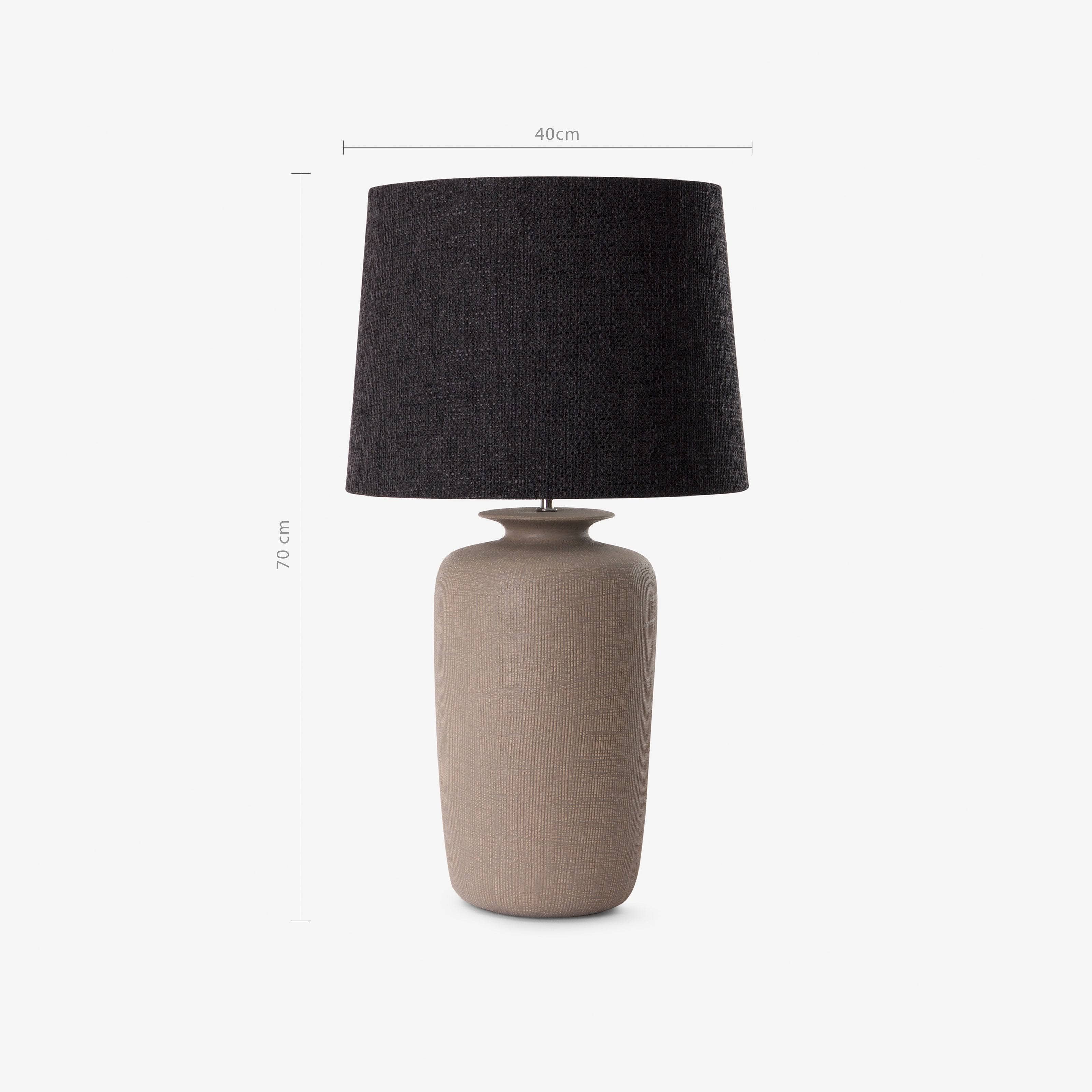 Arneto Ceramic Table Lamp, Taupe Table & Bedside Lamps sazy.com