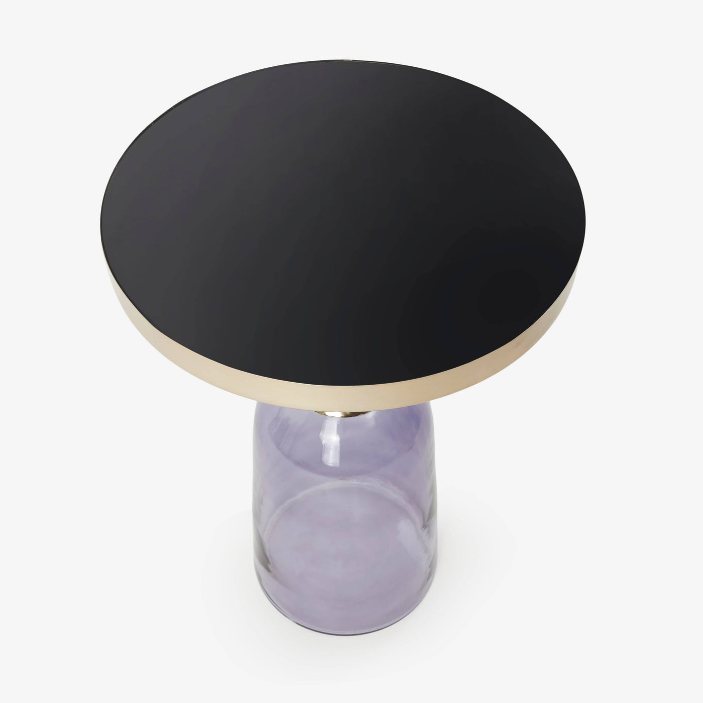 Armonia Glass Side Table, Purple - 3