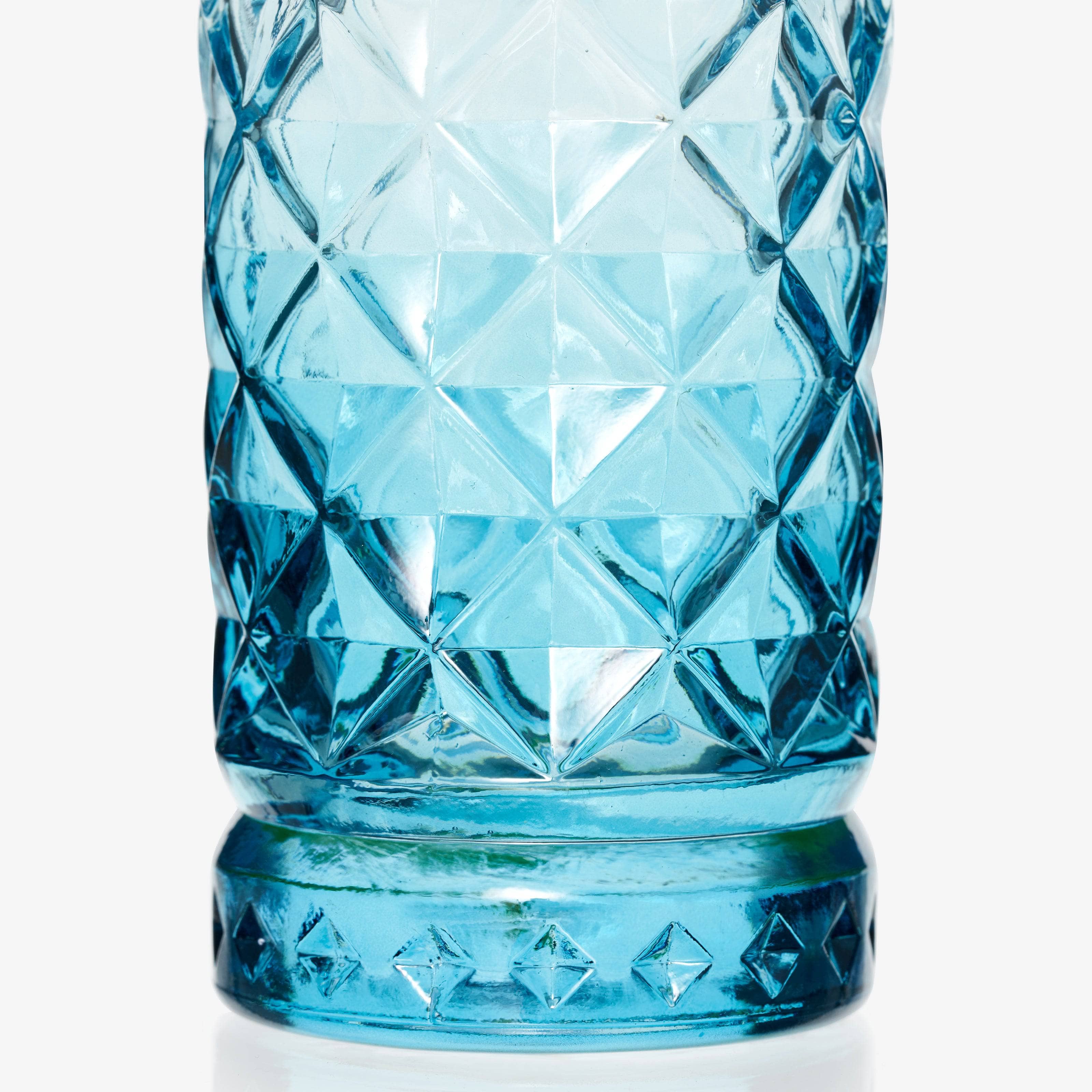 Mavi Carafe with 2 Glass Tumblers, Blue, 870 ml - 5