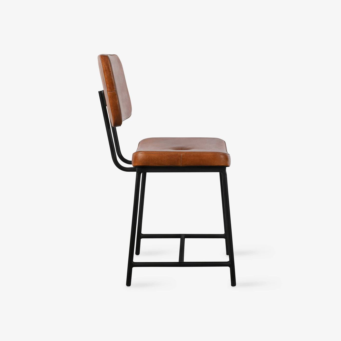 Ashby Leather Dining Chair, Tan Dining Chairs & Benches sazy.com