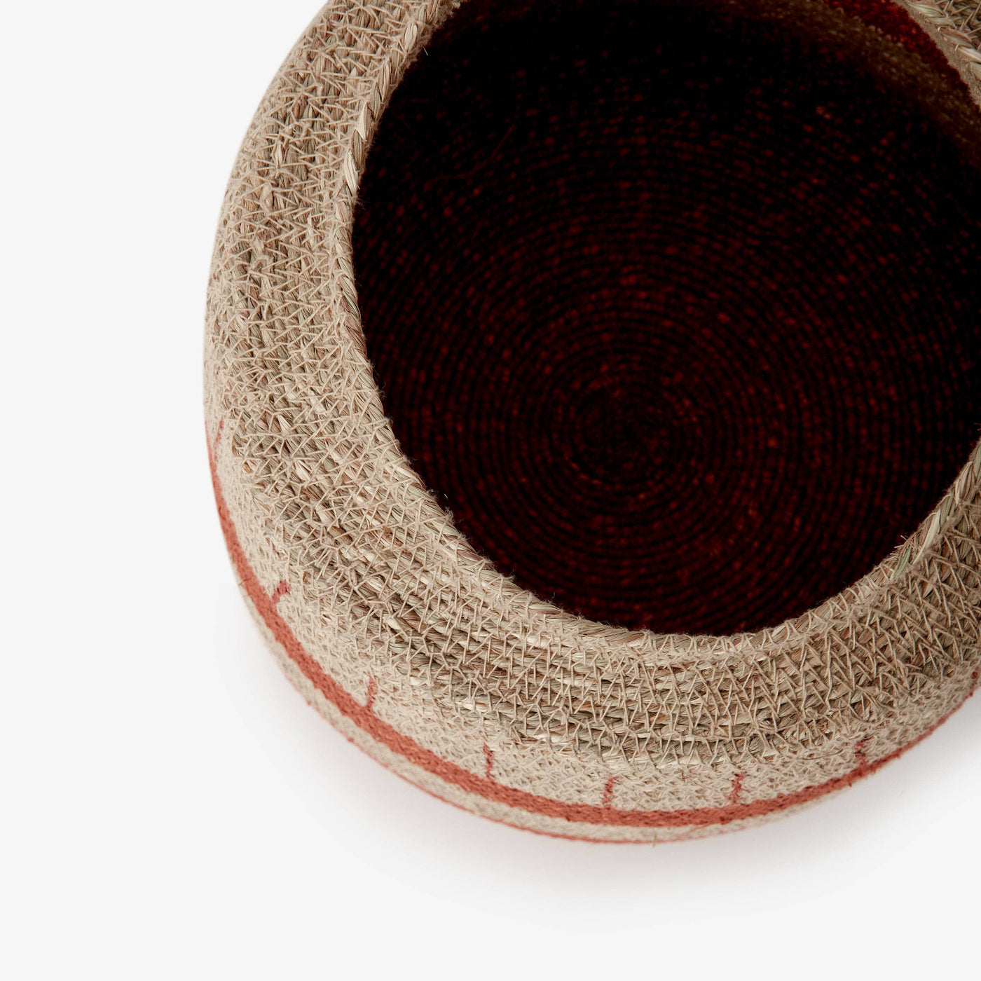 Hiroko Basket, Natural - Red - 3