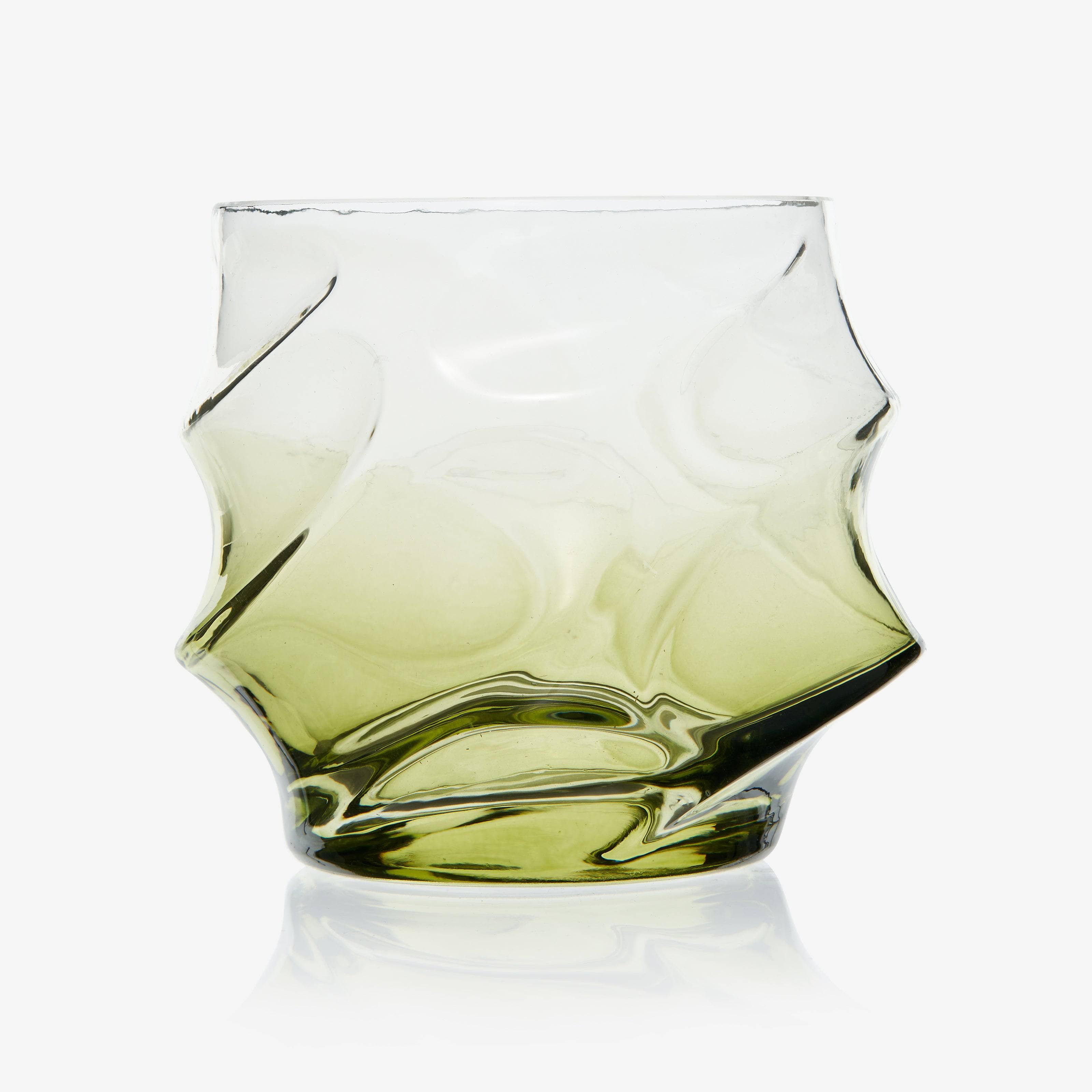 Koyo Set of 4 Glass Tumblers, Green, 330 ml - 2