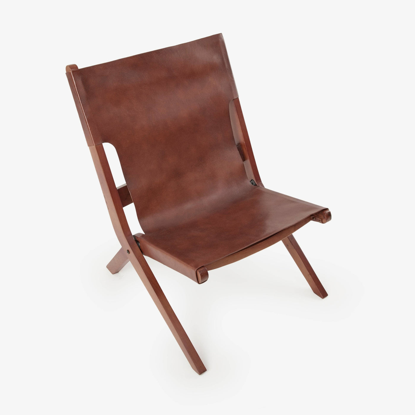 Arusha Leather Accent Chair, Tan Armchairs sazy.com