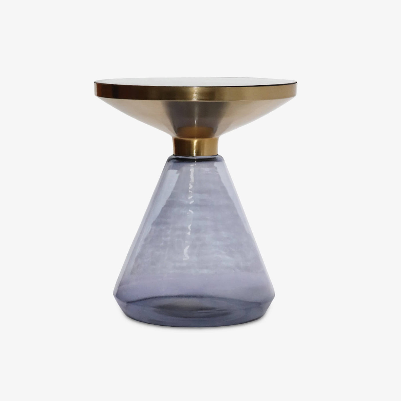 Glass Side Table, Purple, 41x41x49 cm - 2