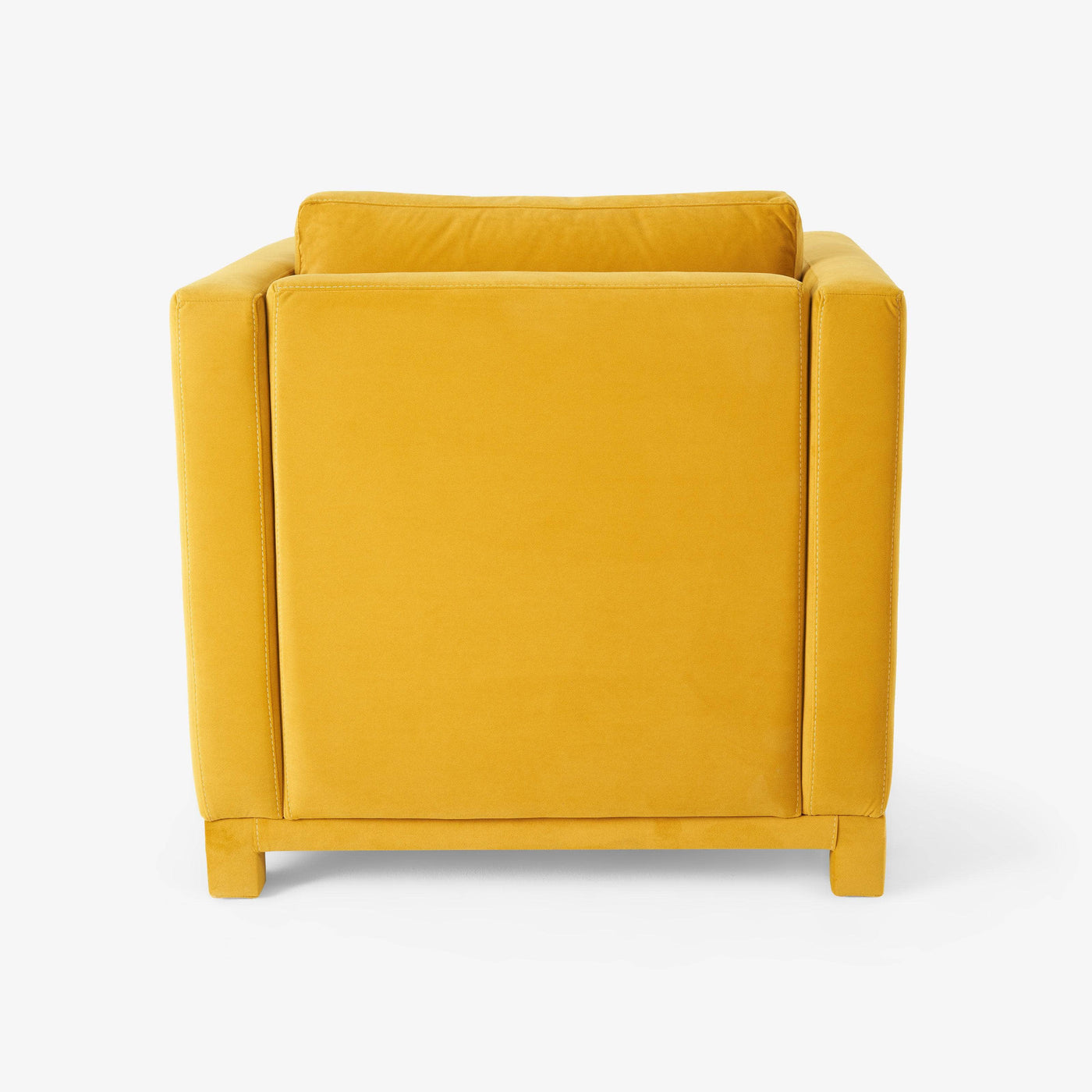 Walter Velvet Armchair, Yellow - 5