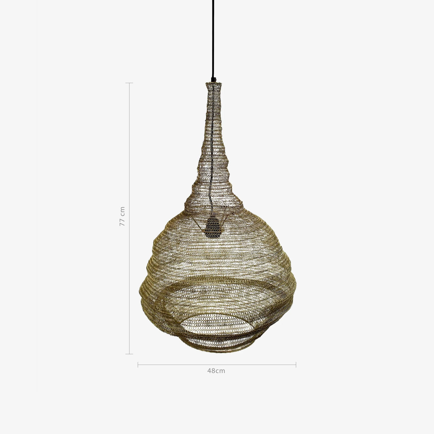 Apiary Metal Wire Ceiling Lamp, Gold Ceiling Lighting sazy.com
