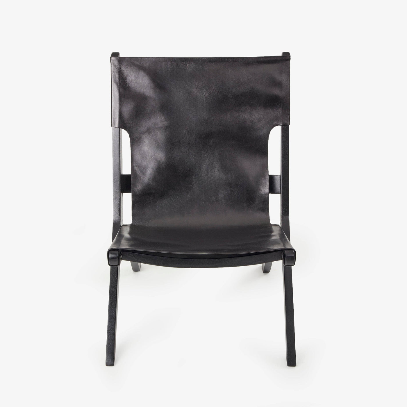 Arusha Leather Accent Chair, Black Armchairs sazy.com