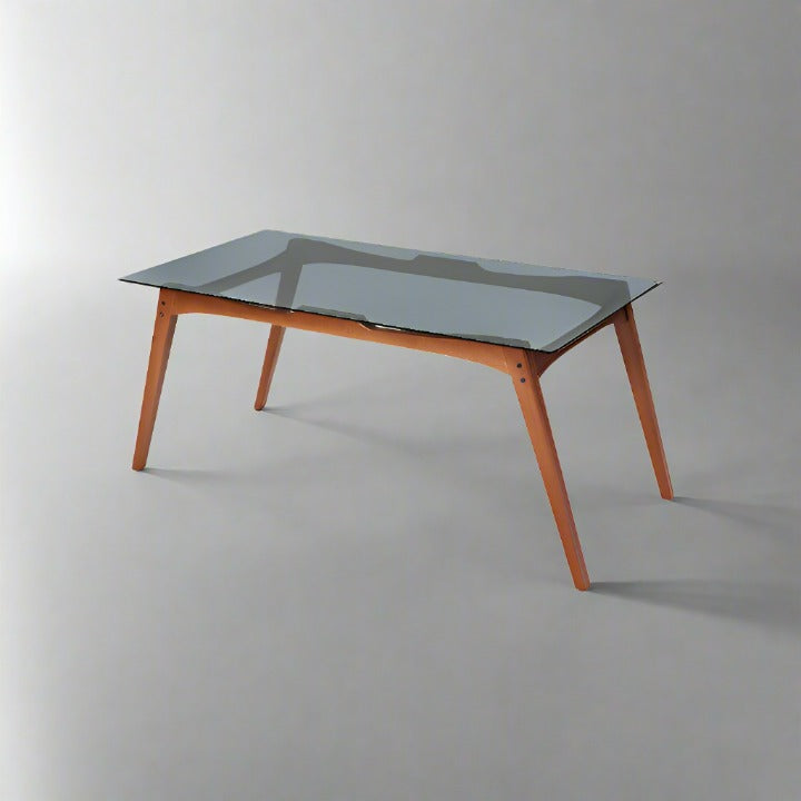 Georges Glass Dining Table, Wood Dining Tables sazy.com