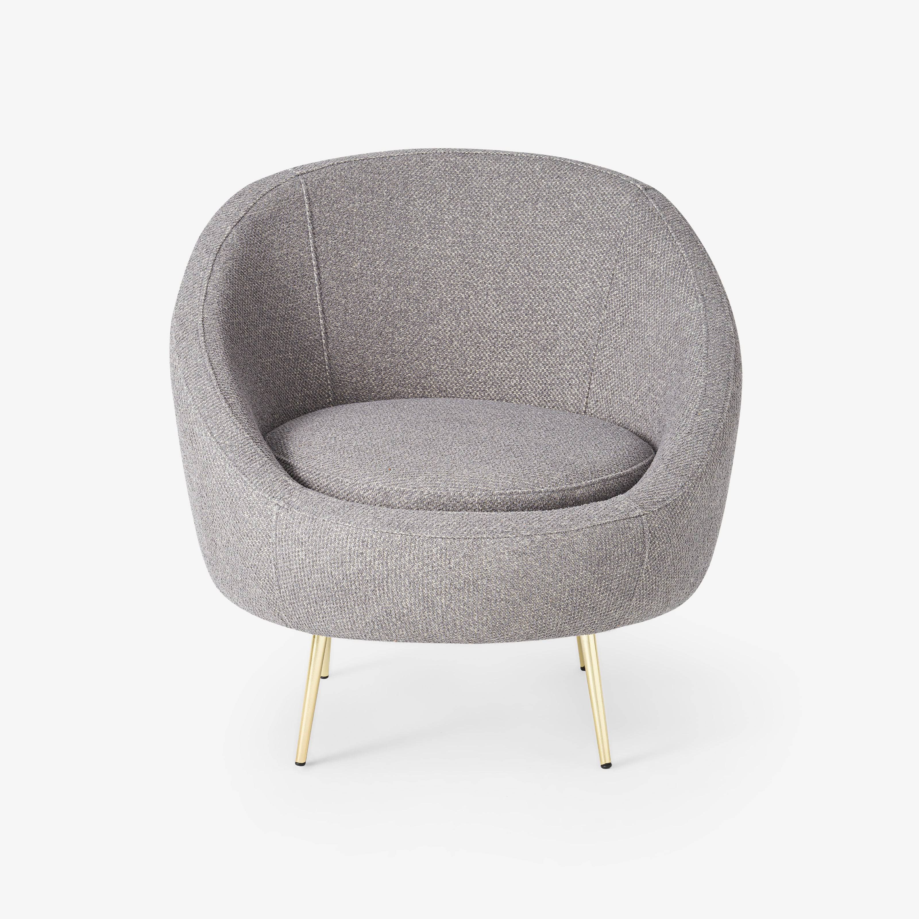 Doro Cotton Accent Tub Chair, Grey