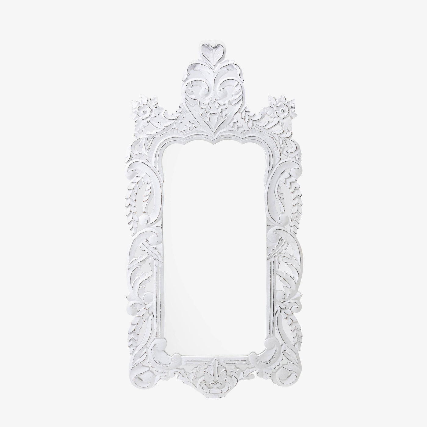 Esko Rectangular Wooden Mirror, Off-White, 60x120 cm - 1