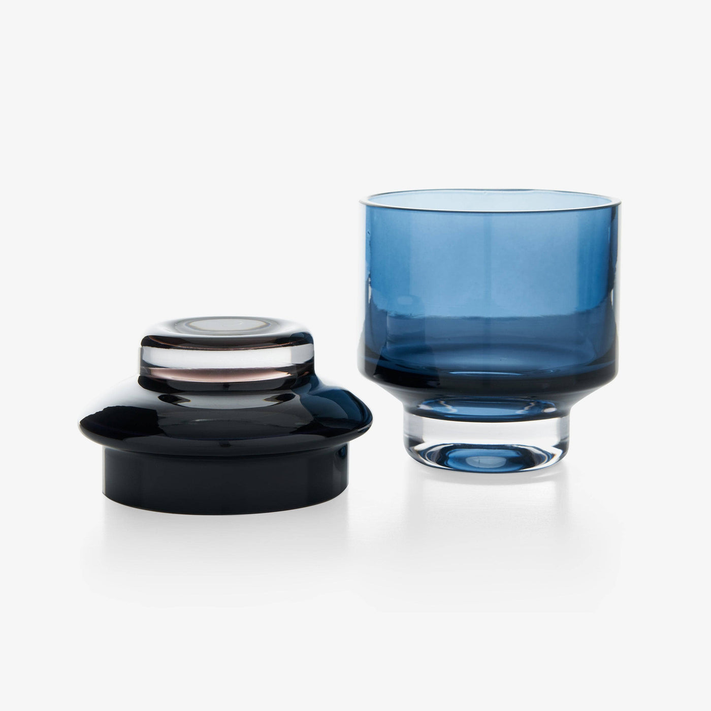 Bella Decorative Glass Bowl, Blue - 2