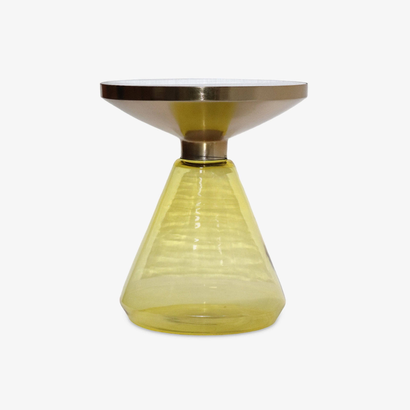 Glass Side Table, Green, 41x41x49 cm - 2