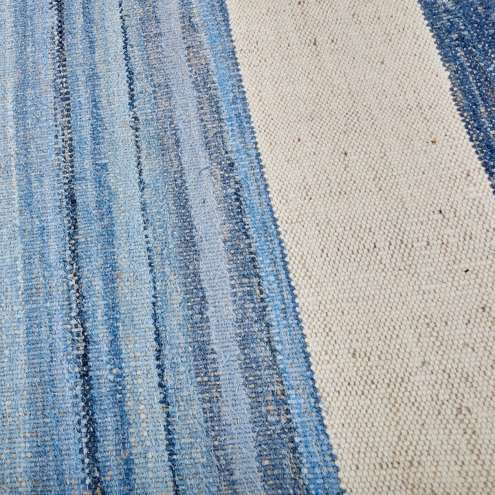 Arty Rug, Blue-Natural Modern Rugs sazy.com