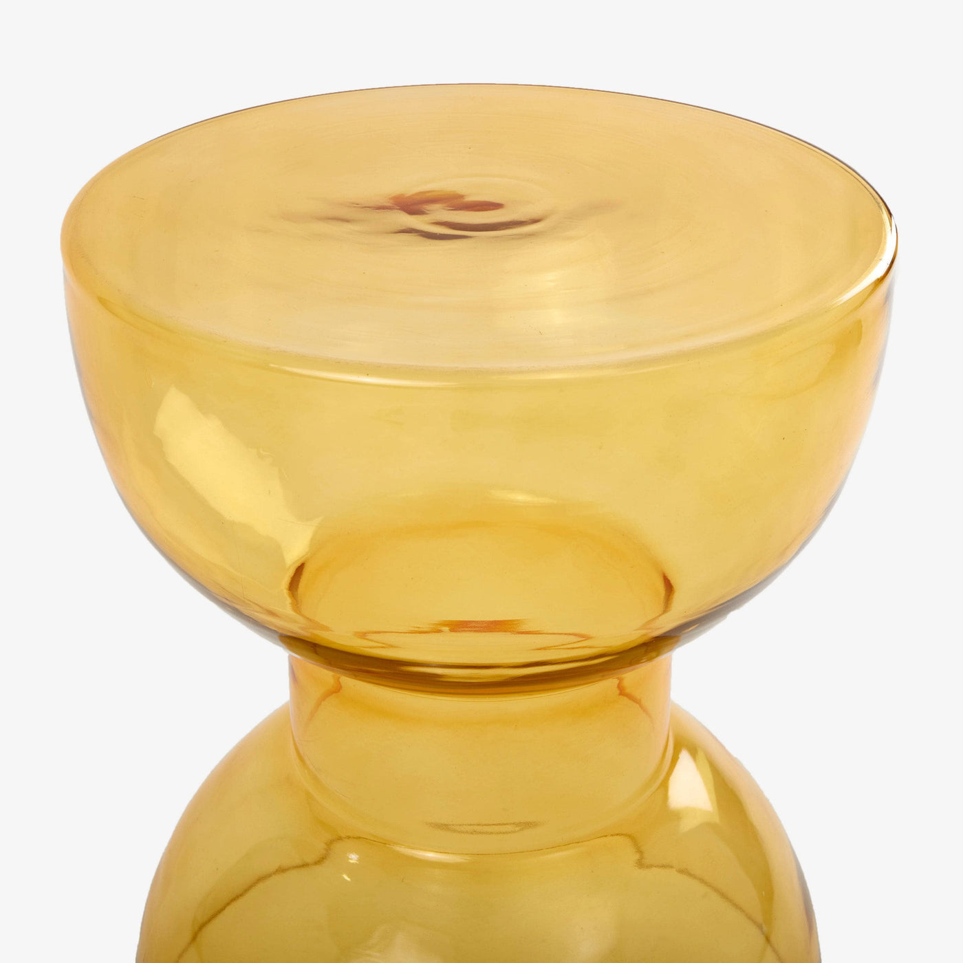 Mika Glass Side Table, Amber - 3