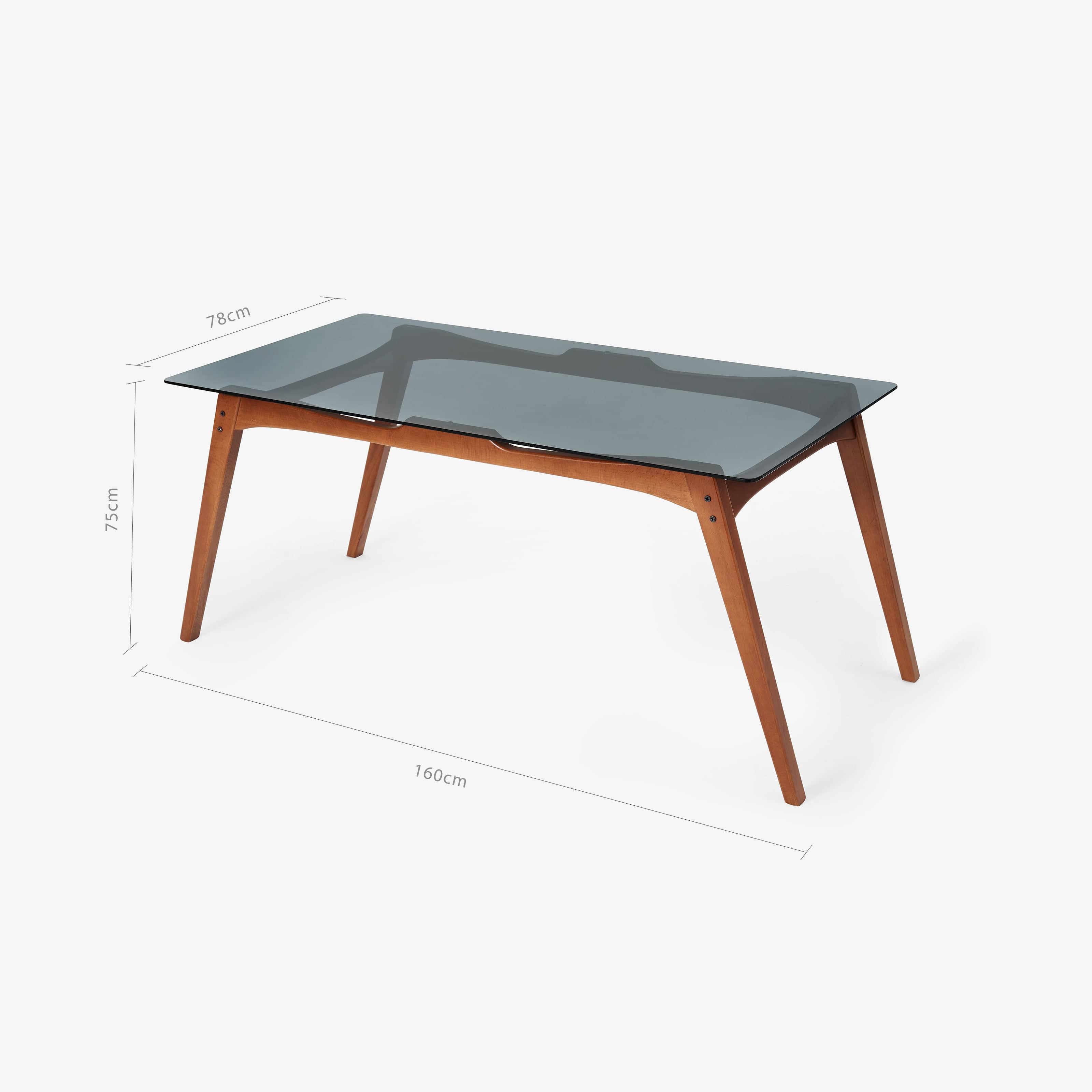 Georges Glass Dining Table, Wood Dining Tables sazy.com