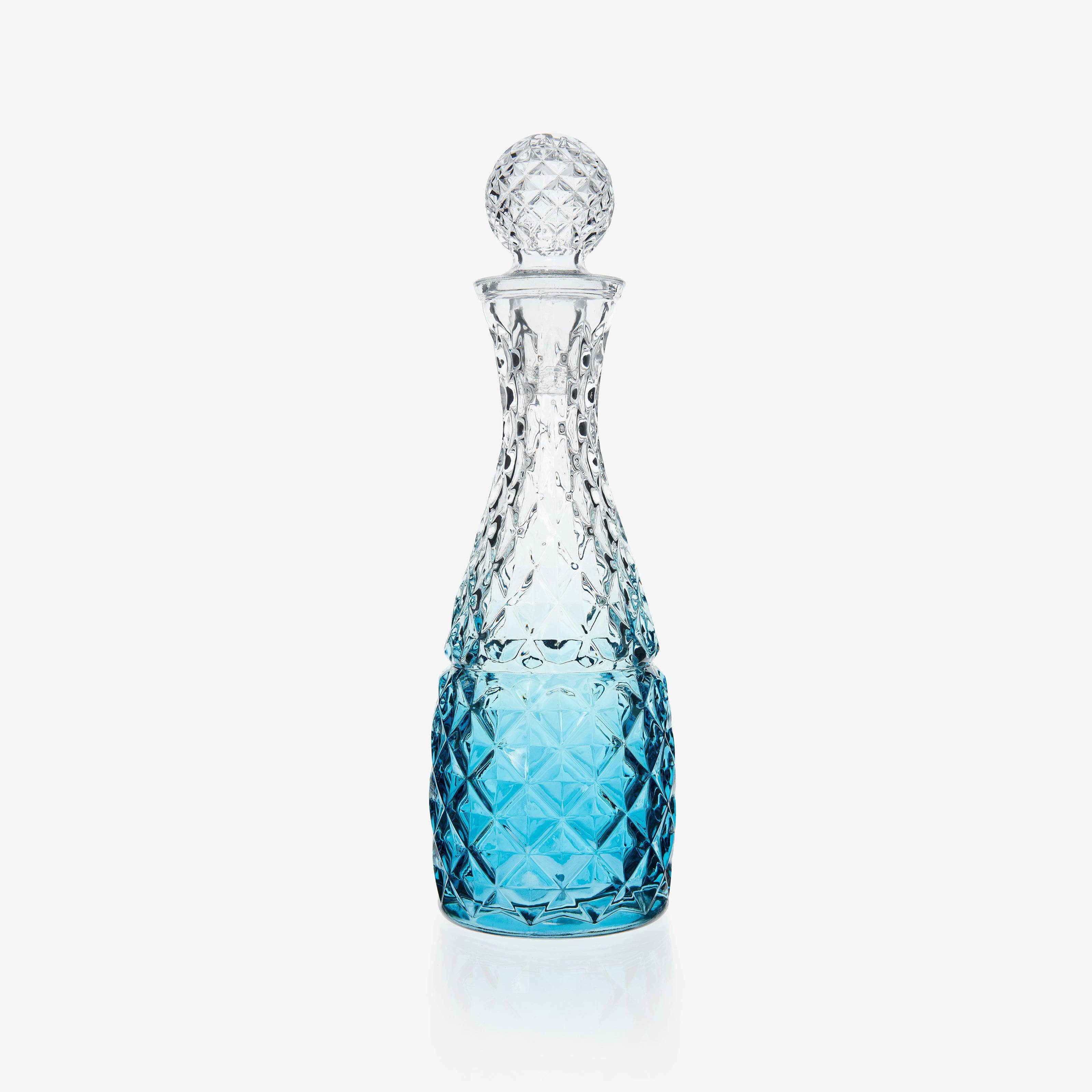 Mavi Carafe with 2 Glass Tumblers, Blue, 870 ml - 3