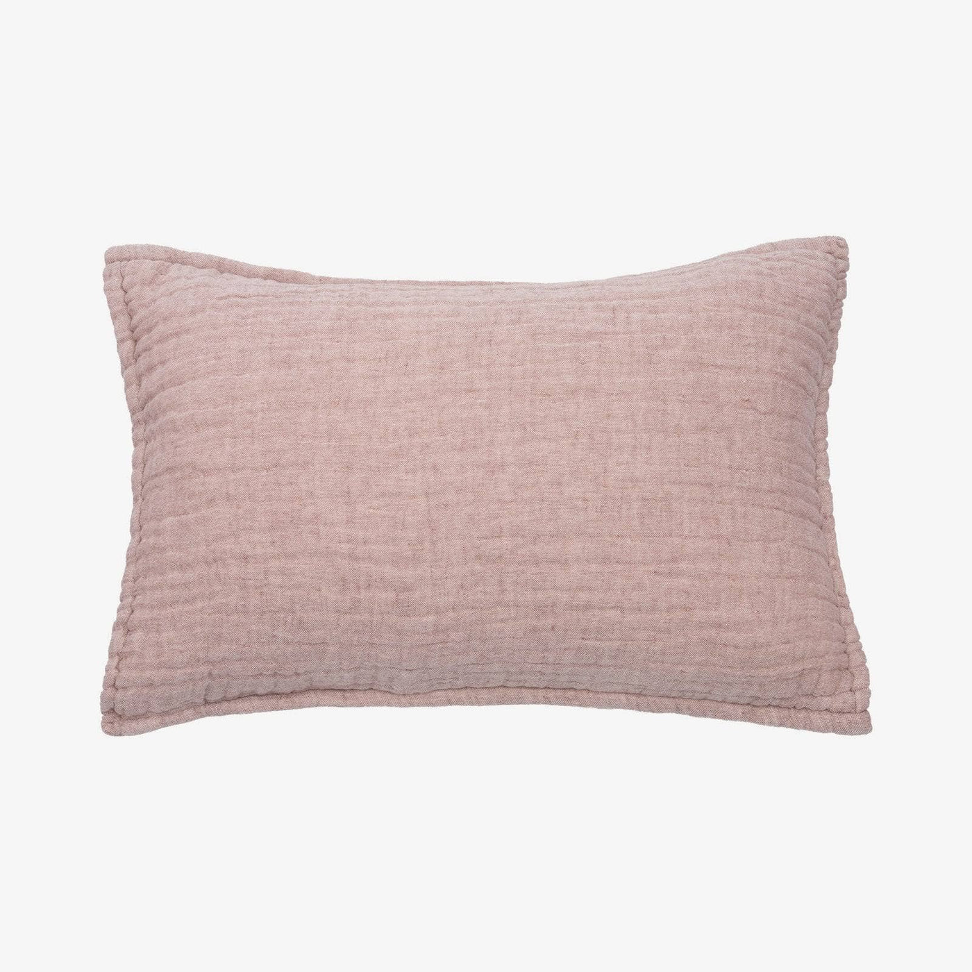 Hazel Set of 2 Cotton And Linen Pillowcases, Cinnamon Blankets & Bedspreads sazy.com