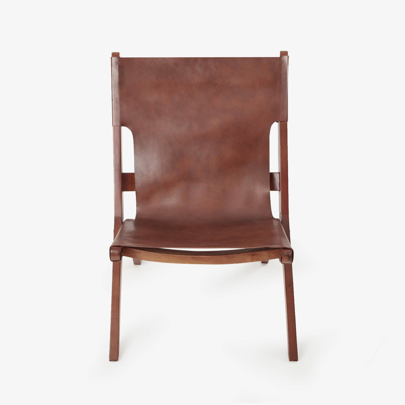 Arusha Leather Accent Chair, Tan Armchairs sazy.com