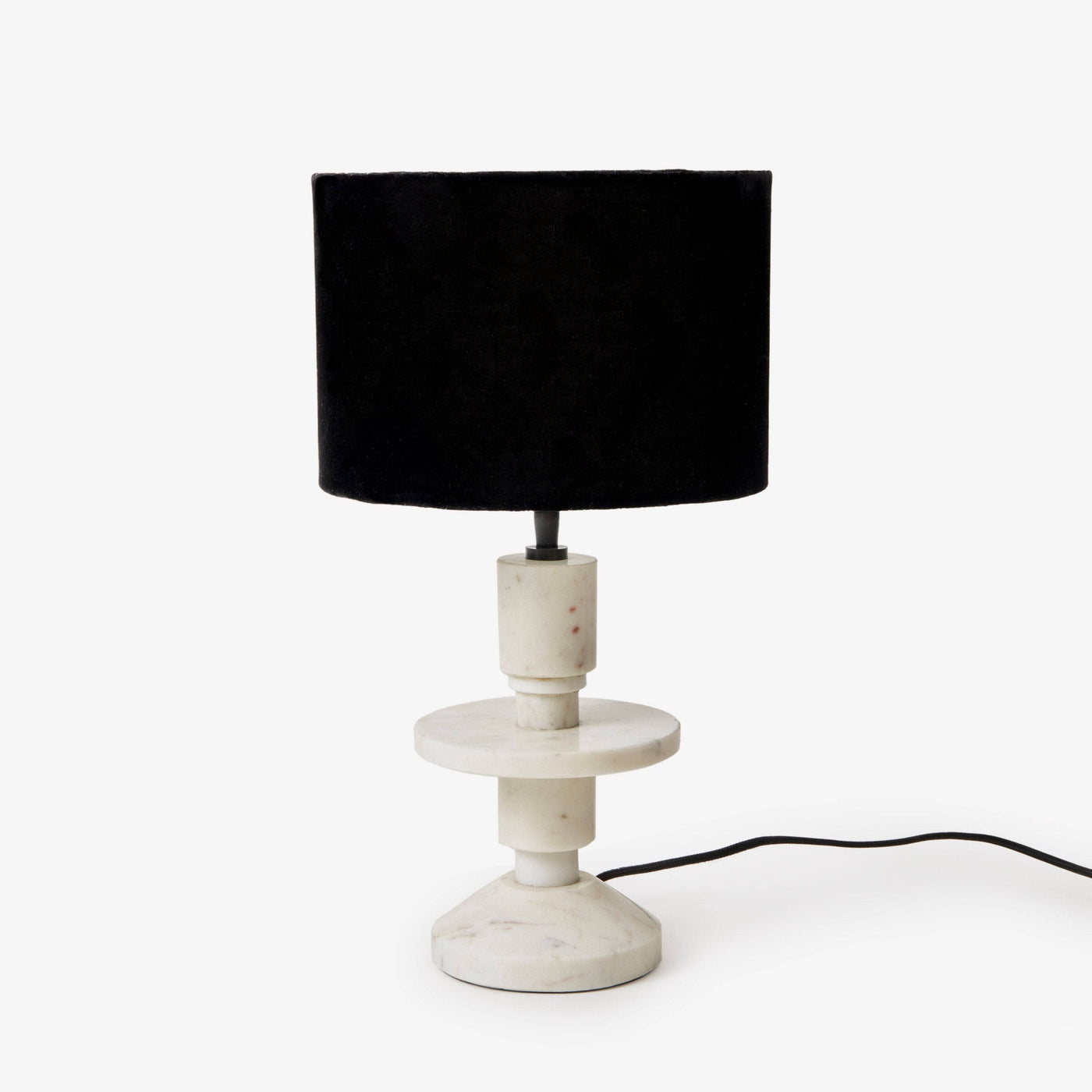 Gioia Table Lamp, Black - Off-White Table & Bedside Lamps sazy.com