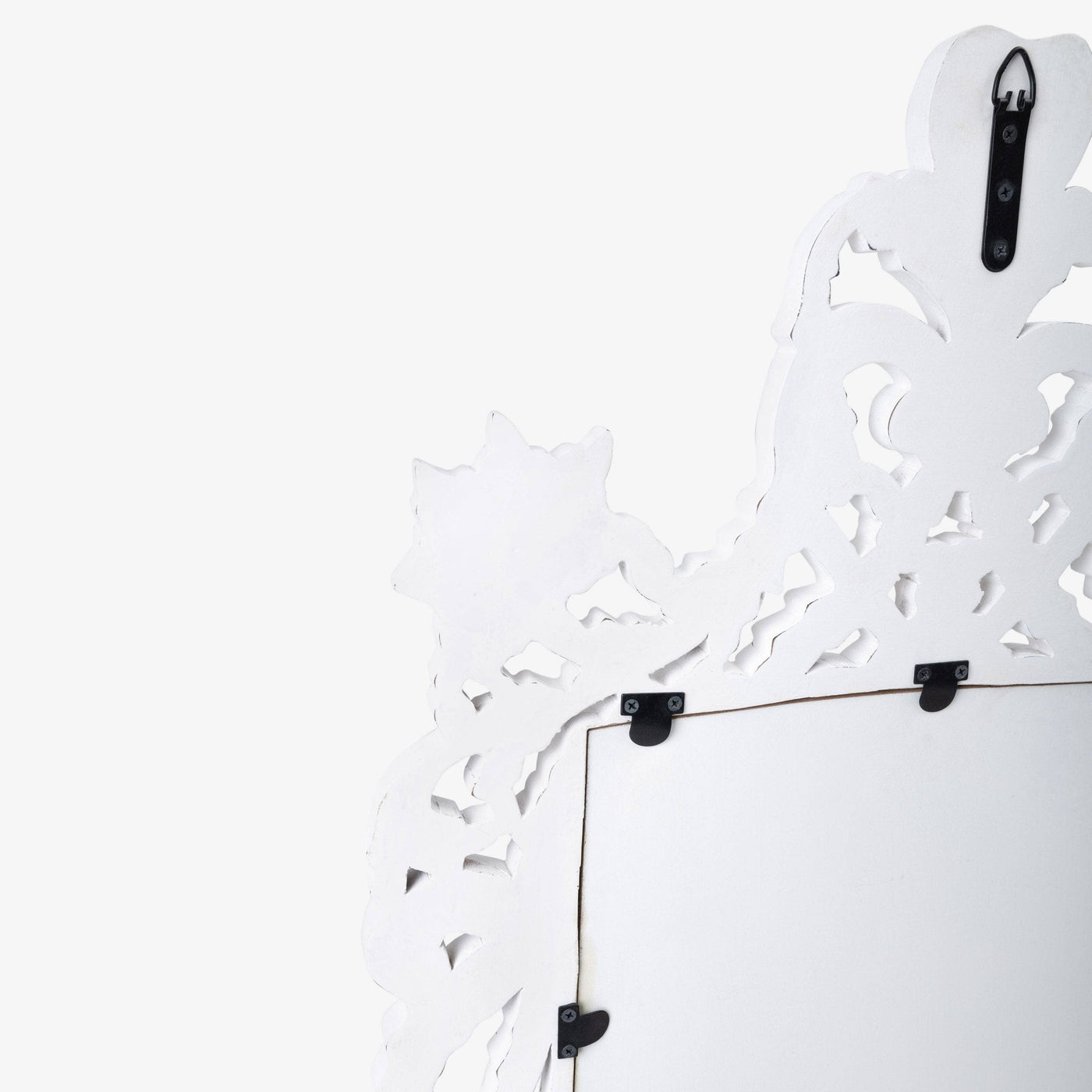 Esko Rectangular Wooden Mirror, Off-White, 60x120 cm - 8