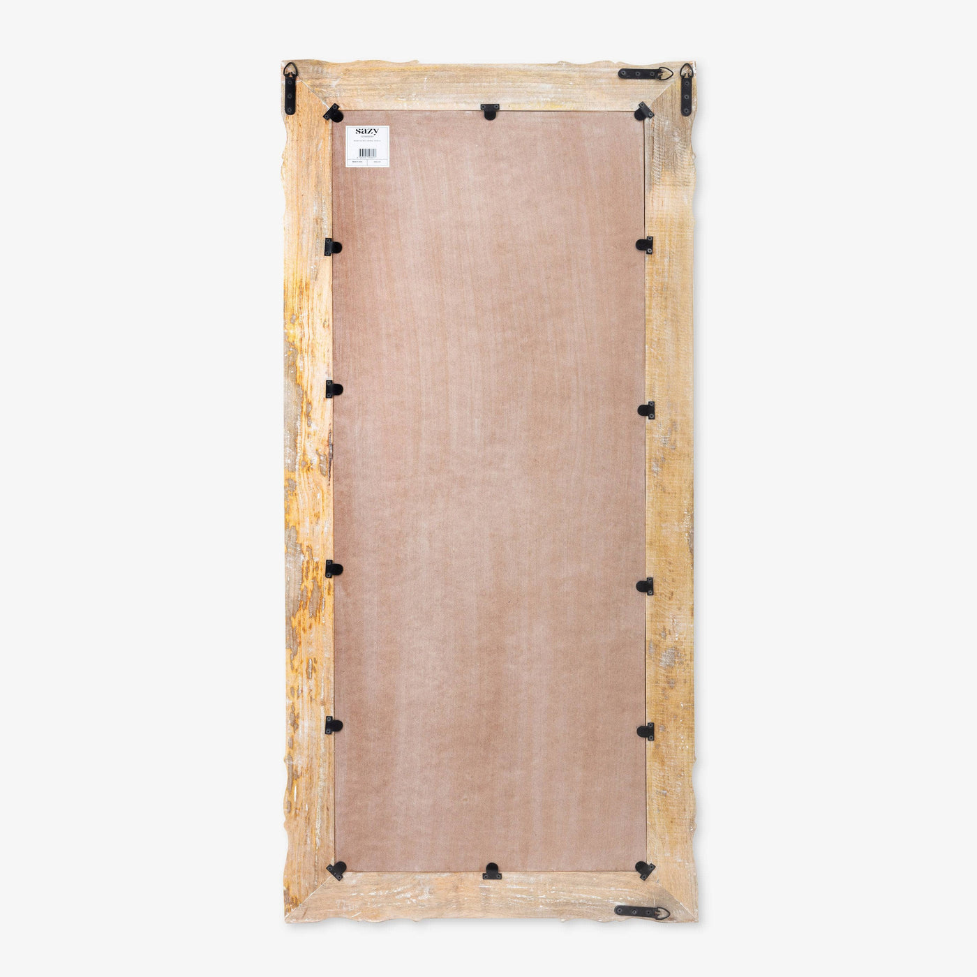 Halo Wooden Floor Mirror, Off-White, 70x150 cm - 7