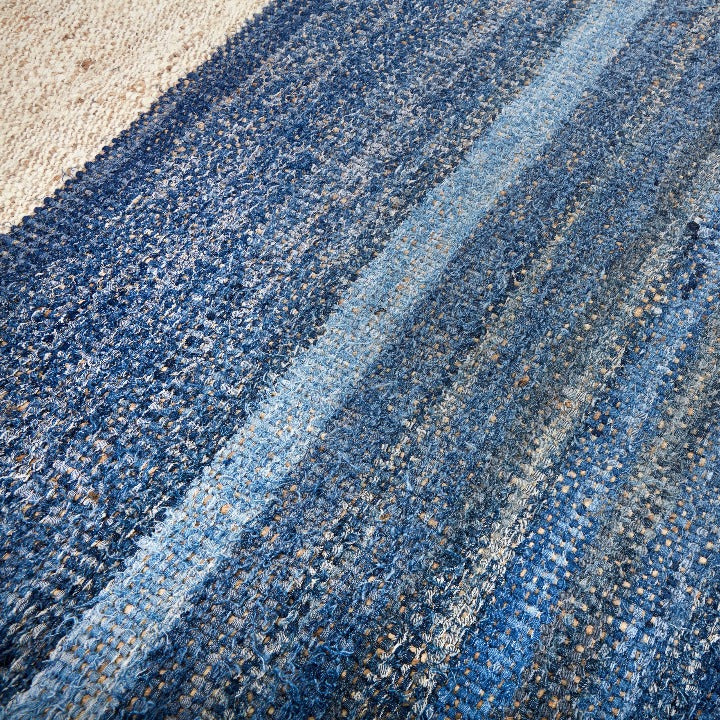 Arty Rug, Blue-Natural Modern Rugs sazy.com