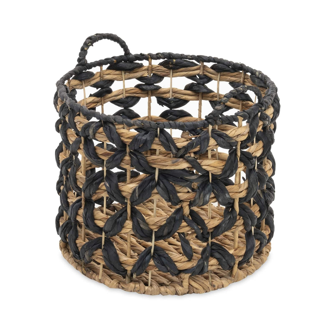 Catherine Water Hyacinth Basket, Natural, L Baskets sazy.com