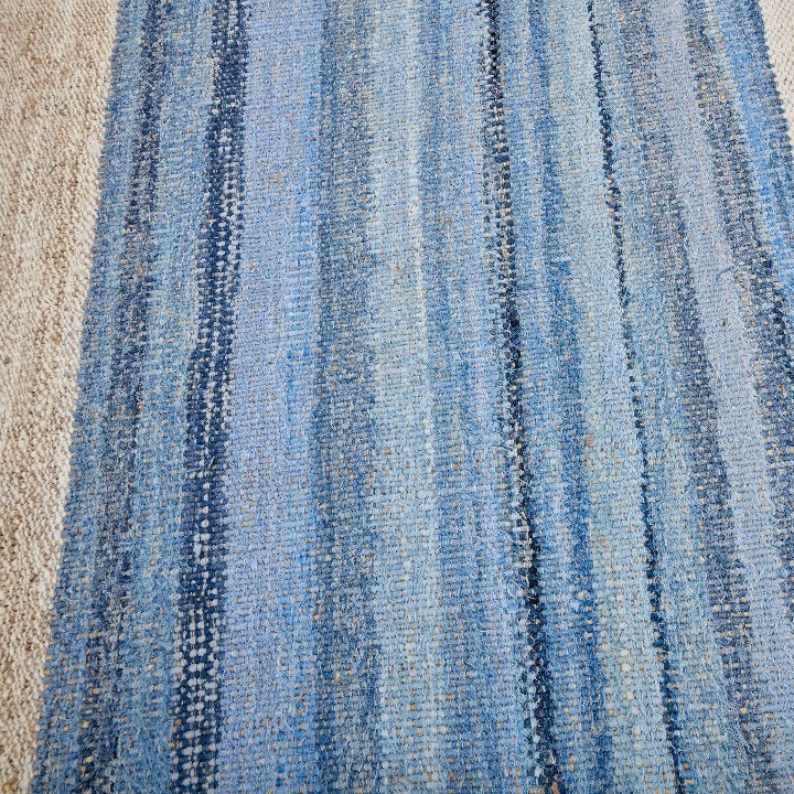 Arty Rug, Blue-Natural Modern Rugs sazy.com