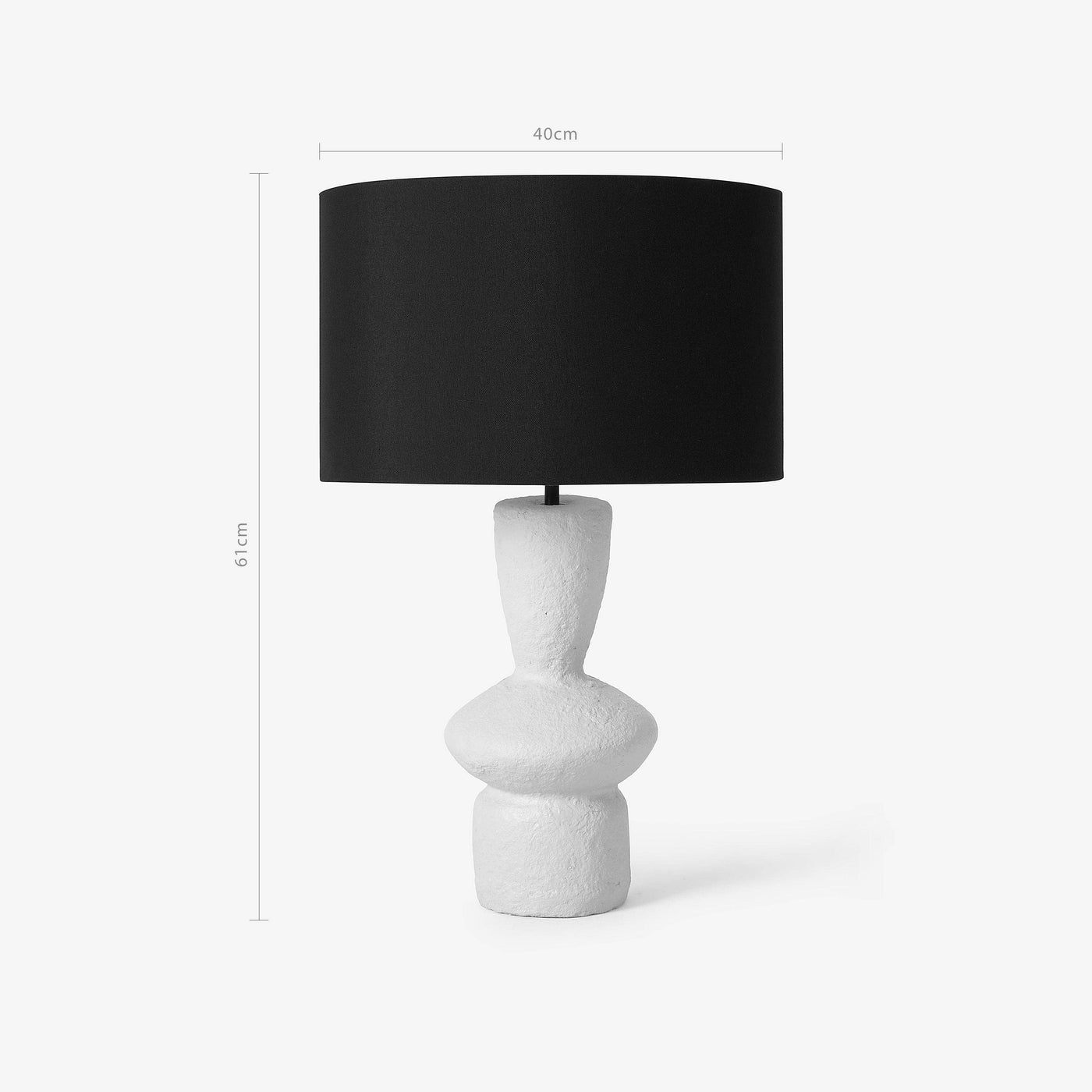 Efe Papier Mâché Table Lamp, Grey Table & Bedside Lamps sazy.com