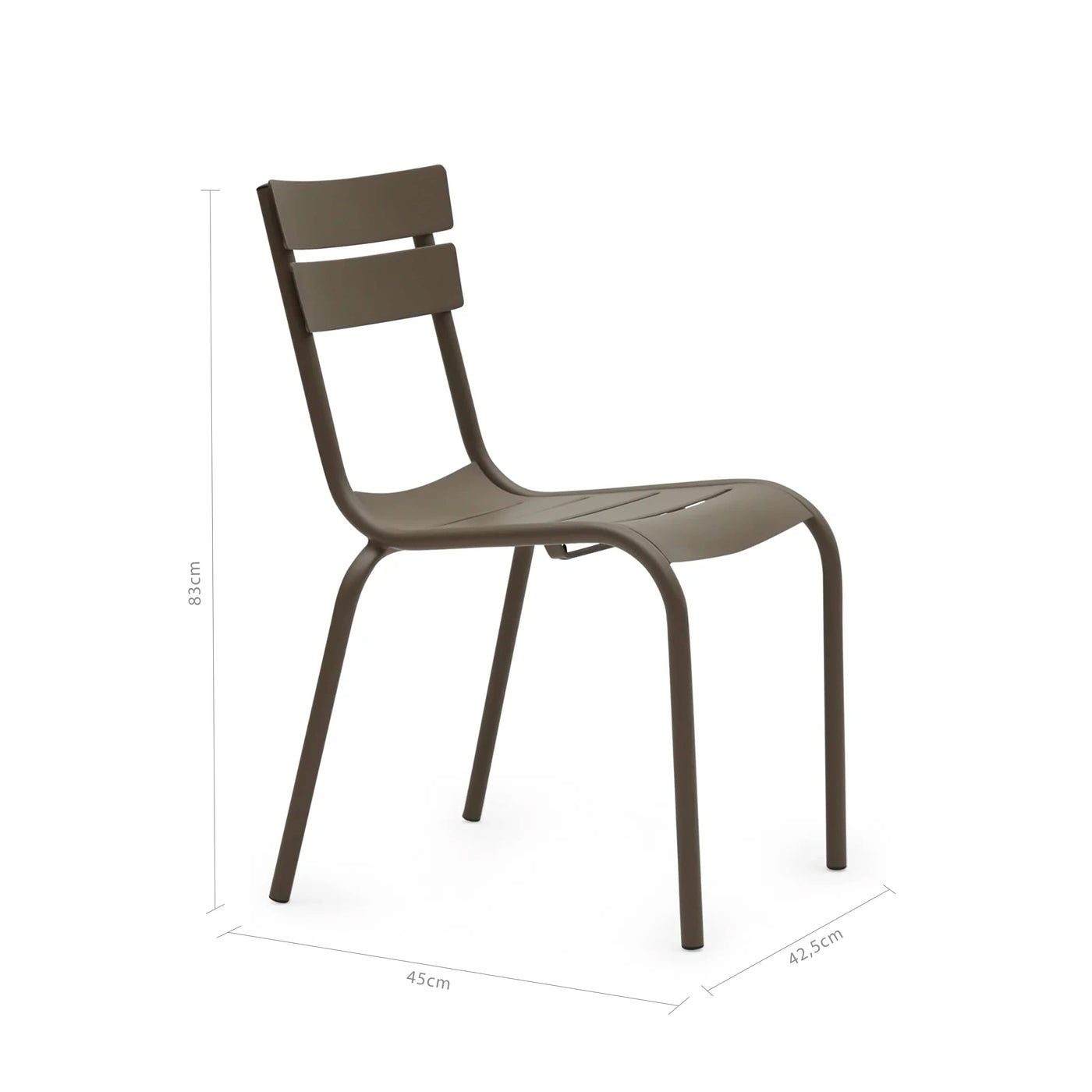 Rivioli Stackable Aluminium Garden Chair, Olive Drab Garden Chairs sazy.com
