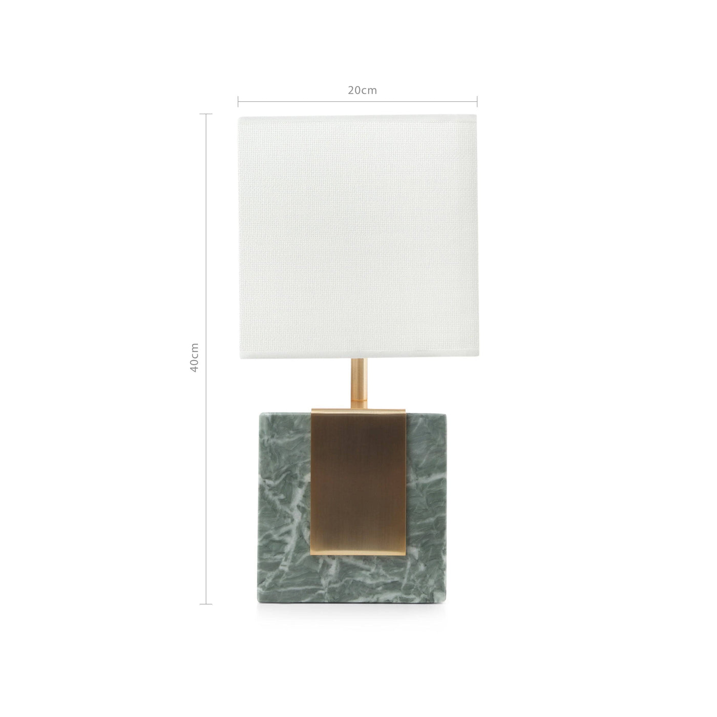 Lewitt Marble Table Lamp, Green - 5