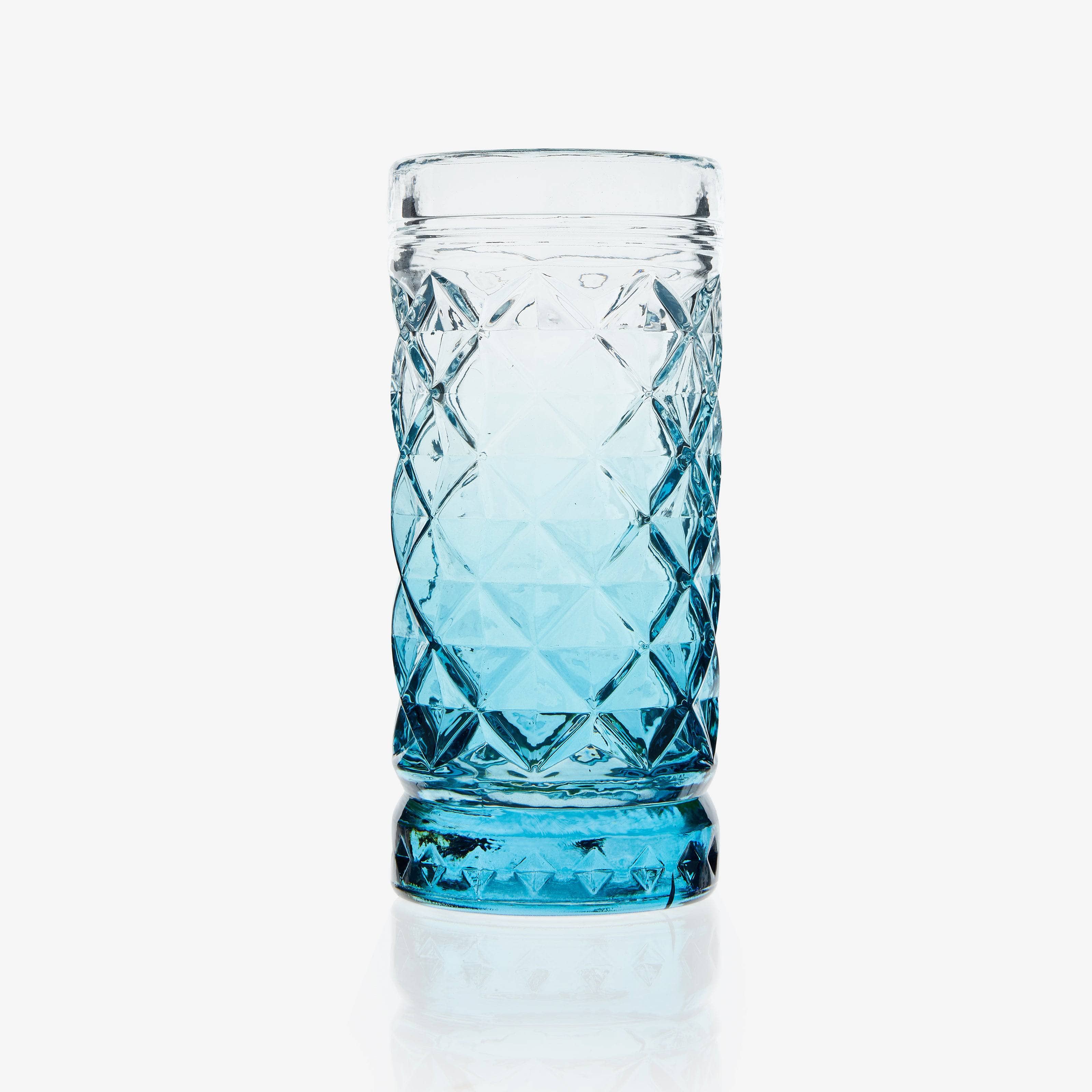 Mavi Carafe with 2 Glass Tumblers, Blue, 870 ml - 4