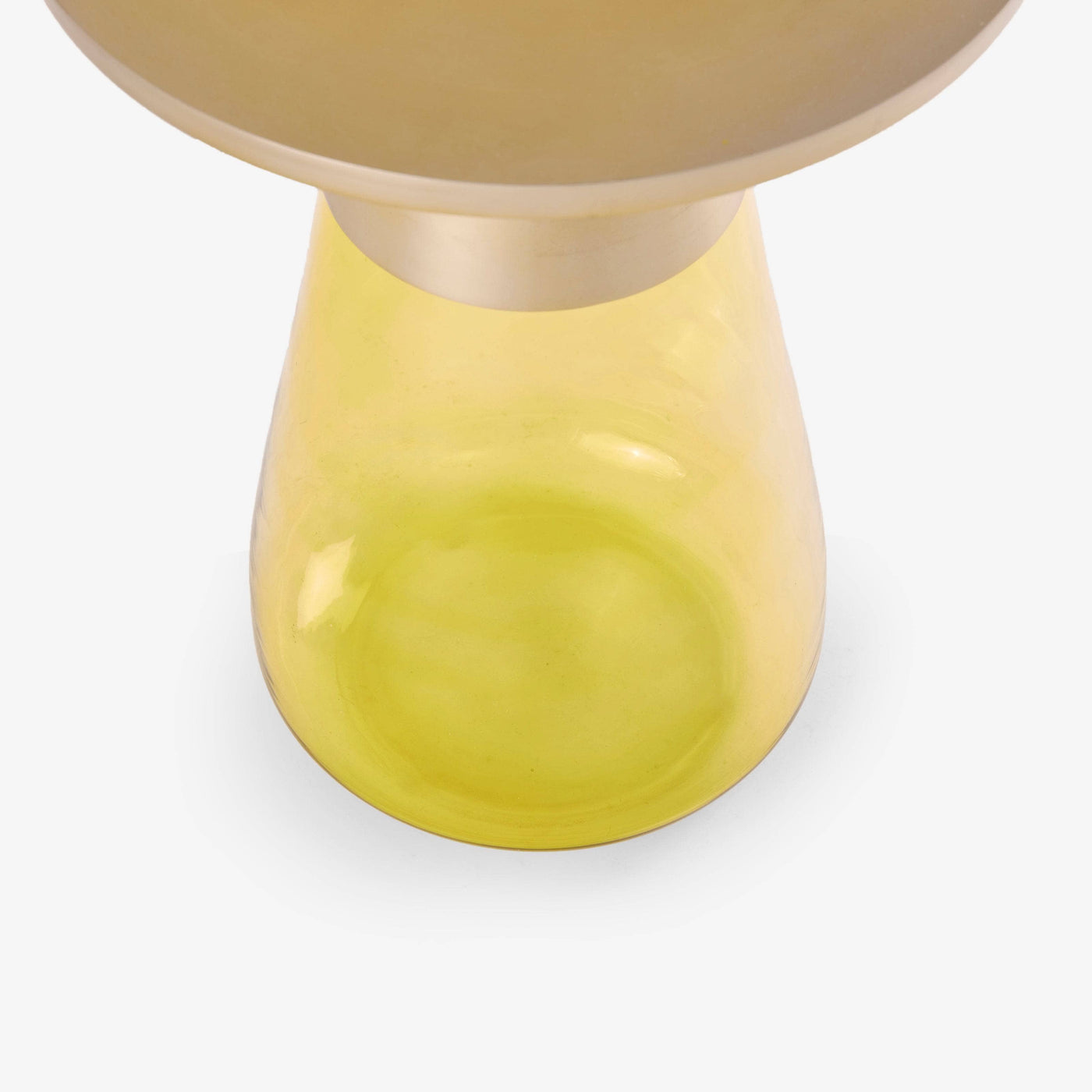 Volare Glass Side Table, Green Side Tables sazy.com
