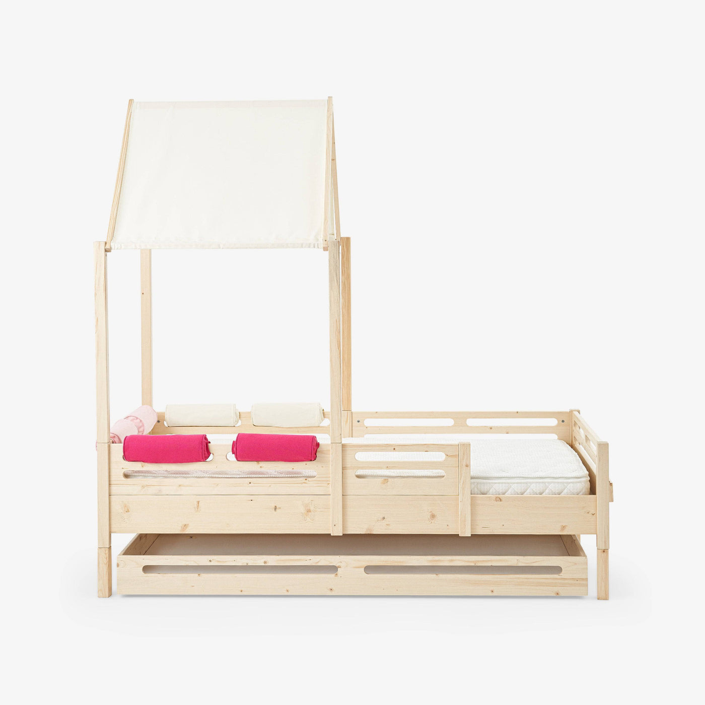 Four Poster Bed Canopy, Off-White - 2