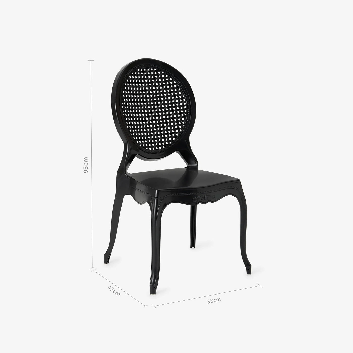 Barco Set of 4 Dining Chairs, Black - 2