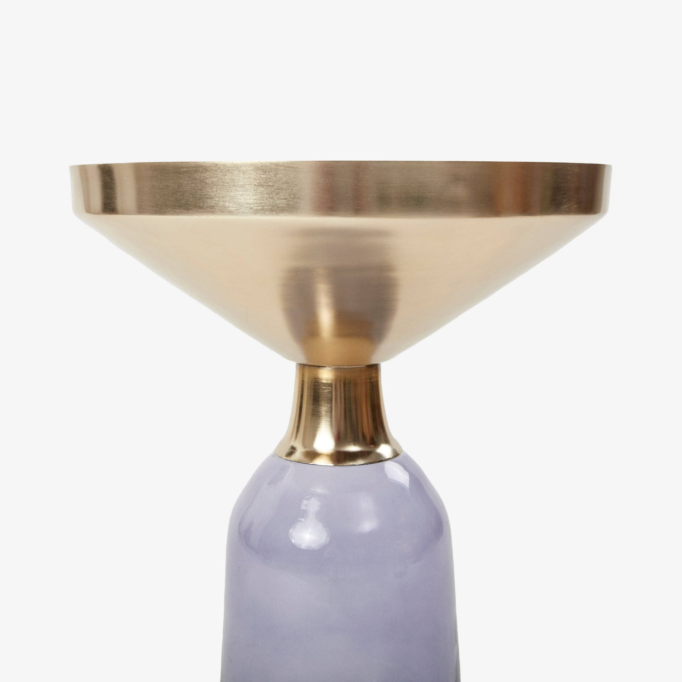 Armonia Glass Side Table, Purple - 2