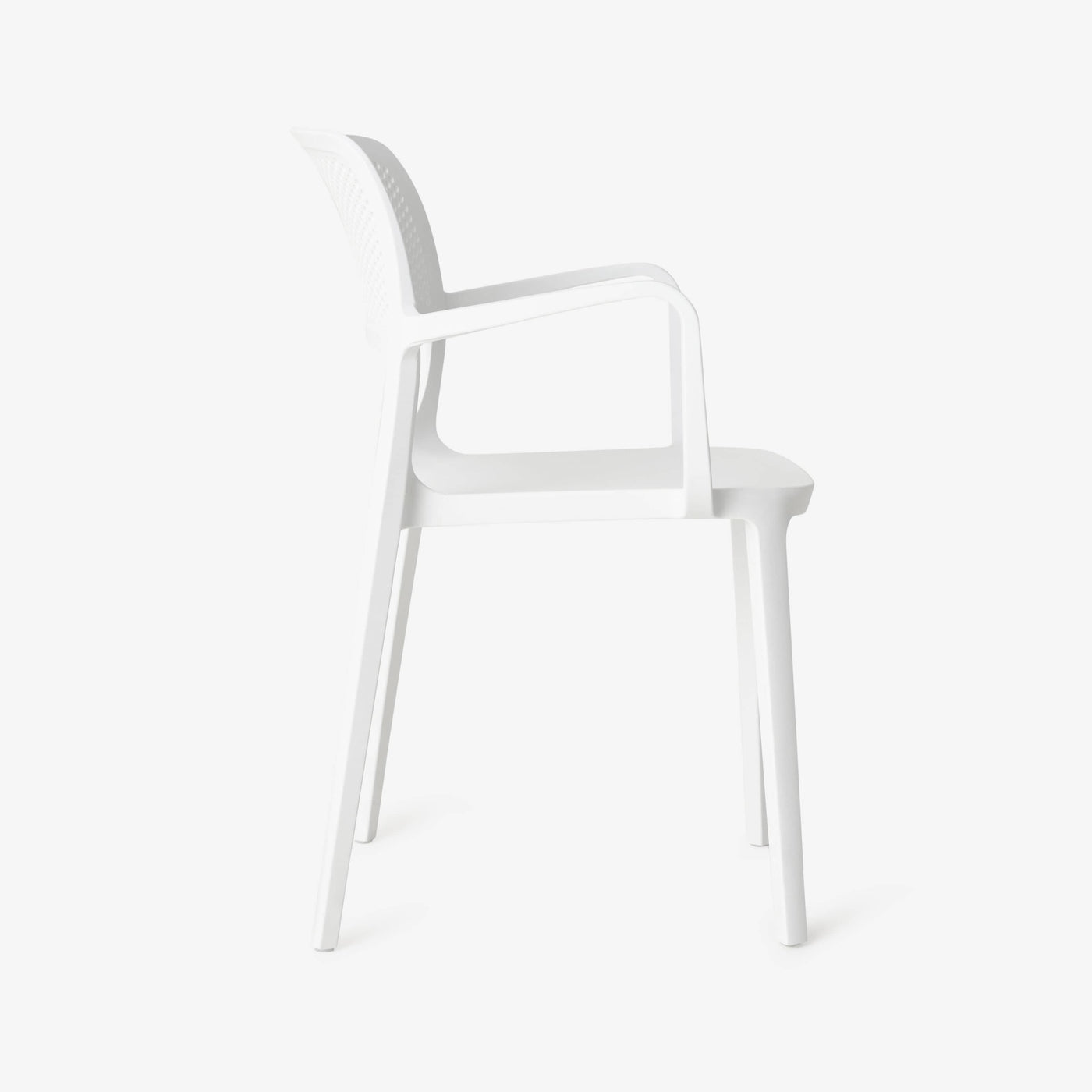Siena Fiberglass Garden Armchair, White - 3