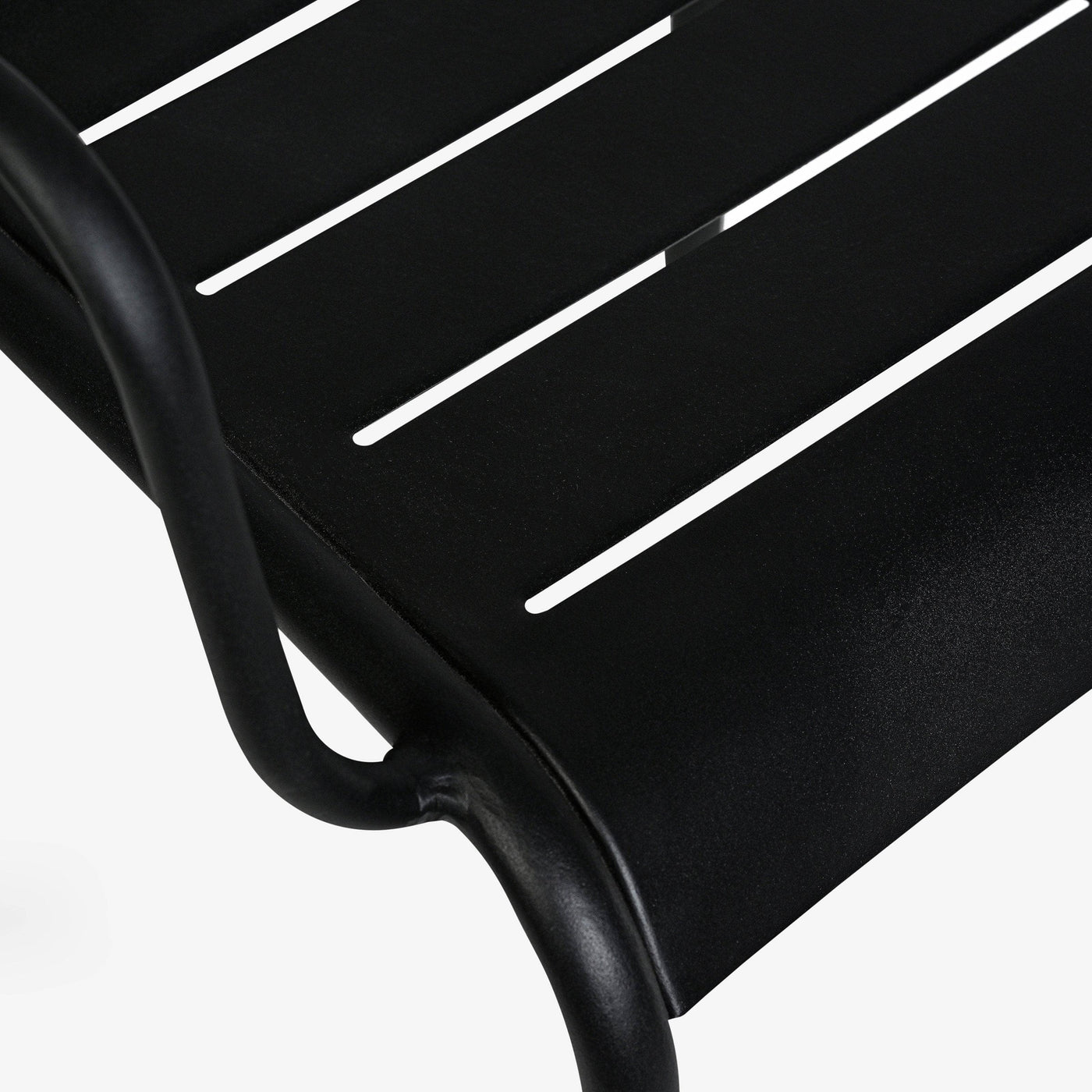 Rosta Stackable Aluminium Garden Armchair, Black Garden Chairs sazy.com
