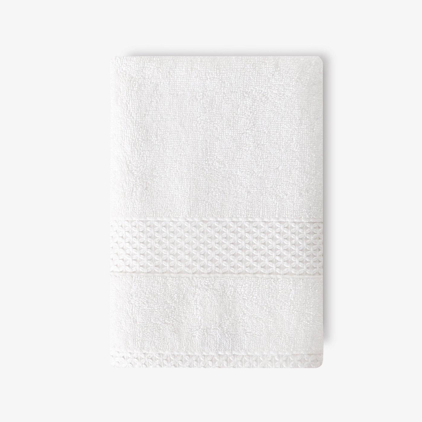 Aqua Fibro Set of 2 Extra Soft 100% Turkish Cotton Hand Towel, White, 50x90 cm 2