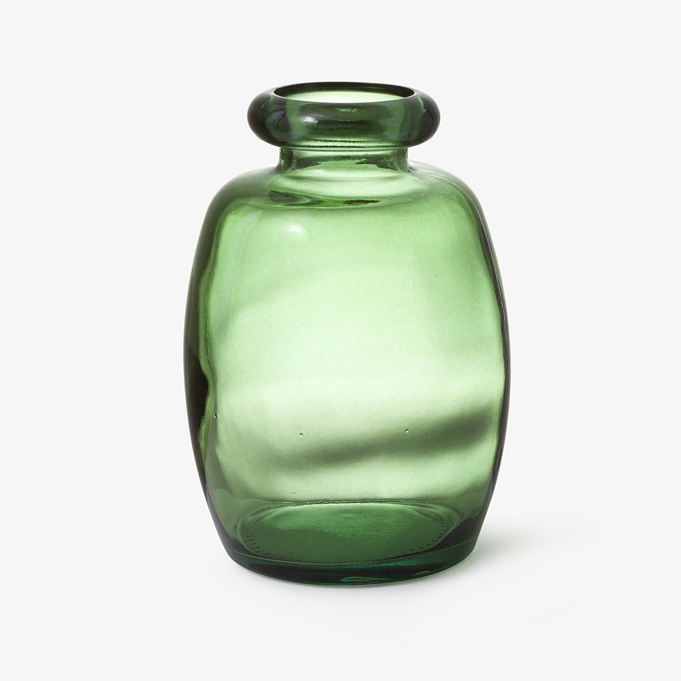 Bella Glass Vase, Green, 16 cm 1