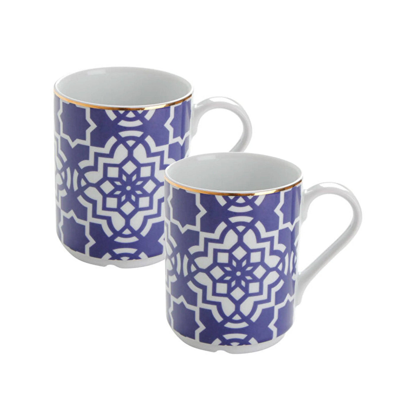 Morocco Set of 2 Mugs, Purple 1