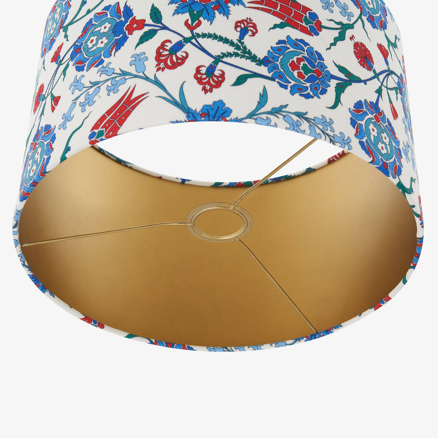 Bloom Lamp Shade, Blue - Gold, S 4