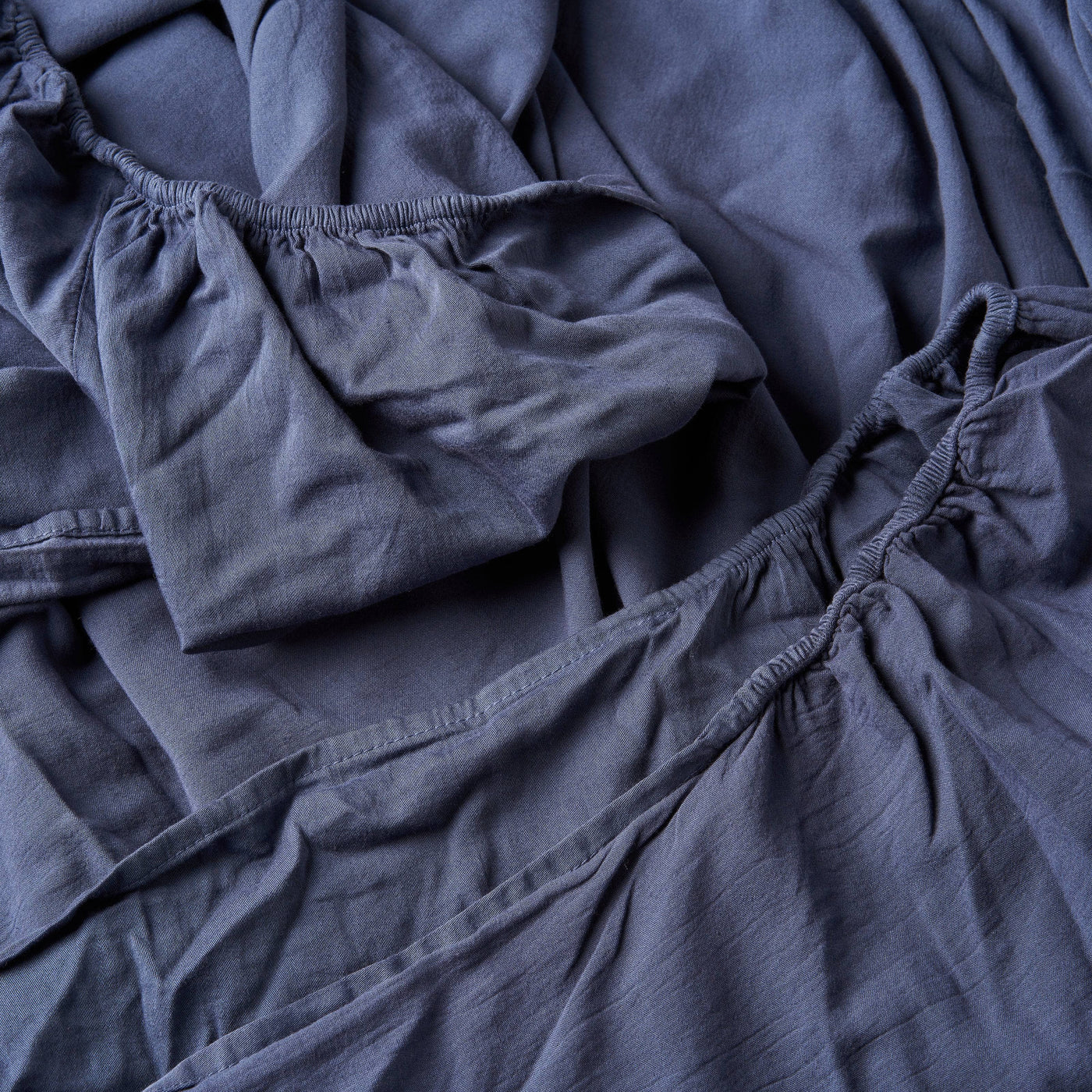 Freddie 100% Turkish Cotton 300 TC Fitted Sheet, Navy, King Size 4