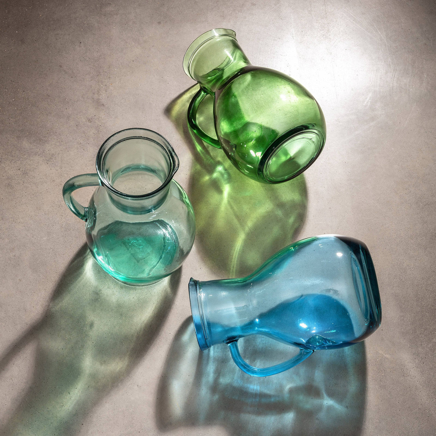 Bulb Glass Jug, Green, 2.3 L Pots & Jugs & Pitchers sazy.com