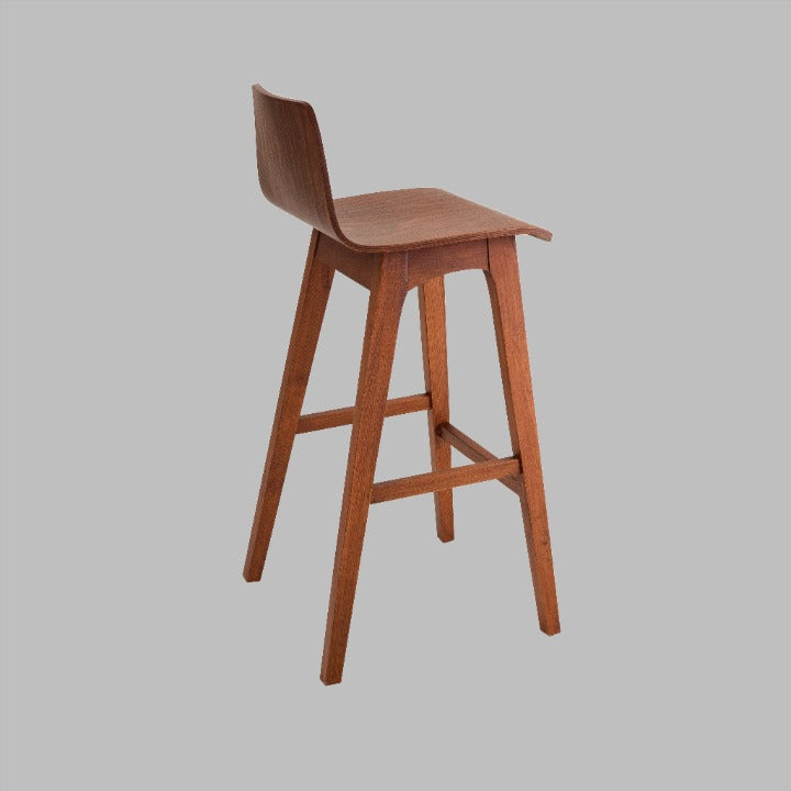 Salerno Bar Stool, Walnut Bar Stools sazy.com