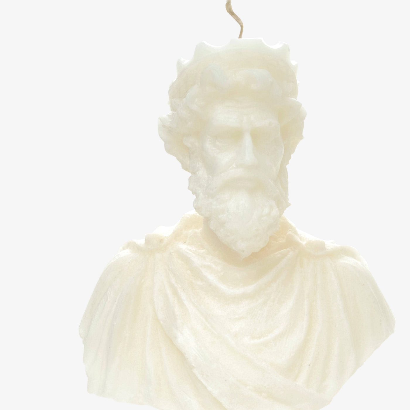 Olympus Zeus Bust Candle, White, 720 g 2