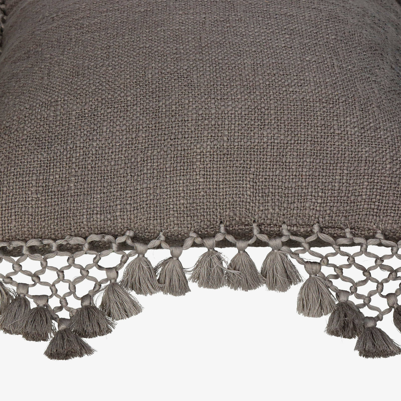 Drea Square Cushion, Dark Grey, 45x45 cm 2