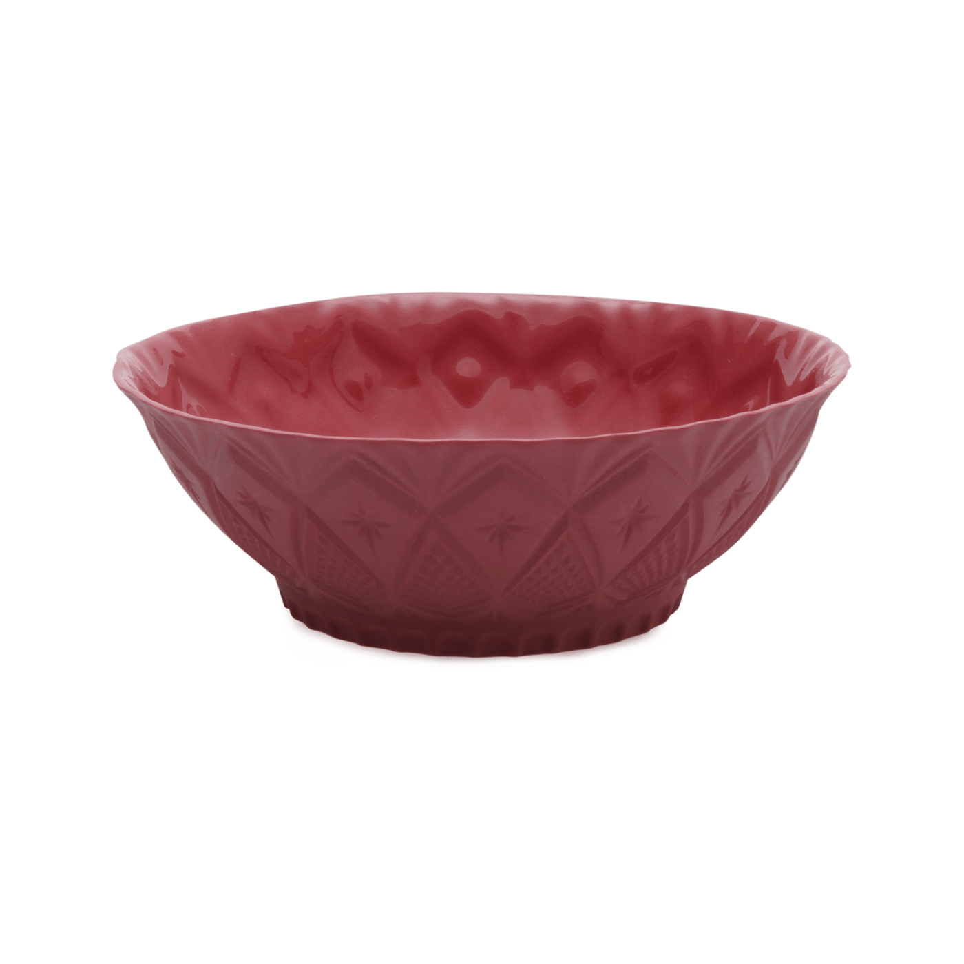 Geo Handmade Bowl, Pink, 15 cm Bowls sazy.com